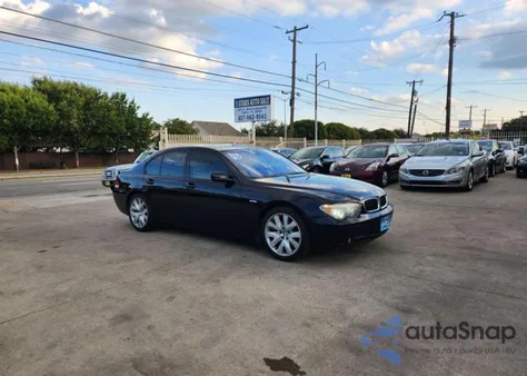 2003 BMW 745 I z USA, uszkodzony, nr VIN WBAGL63483DP66351